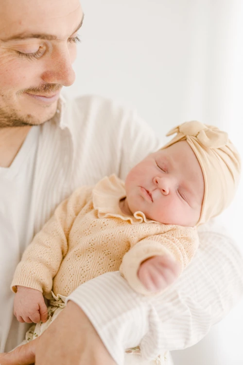 enfant gris marron bébé studio